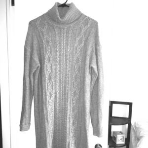 J. Crew Cable Turtleneck Sweater Dress
